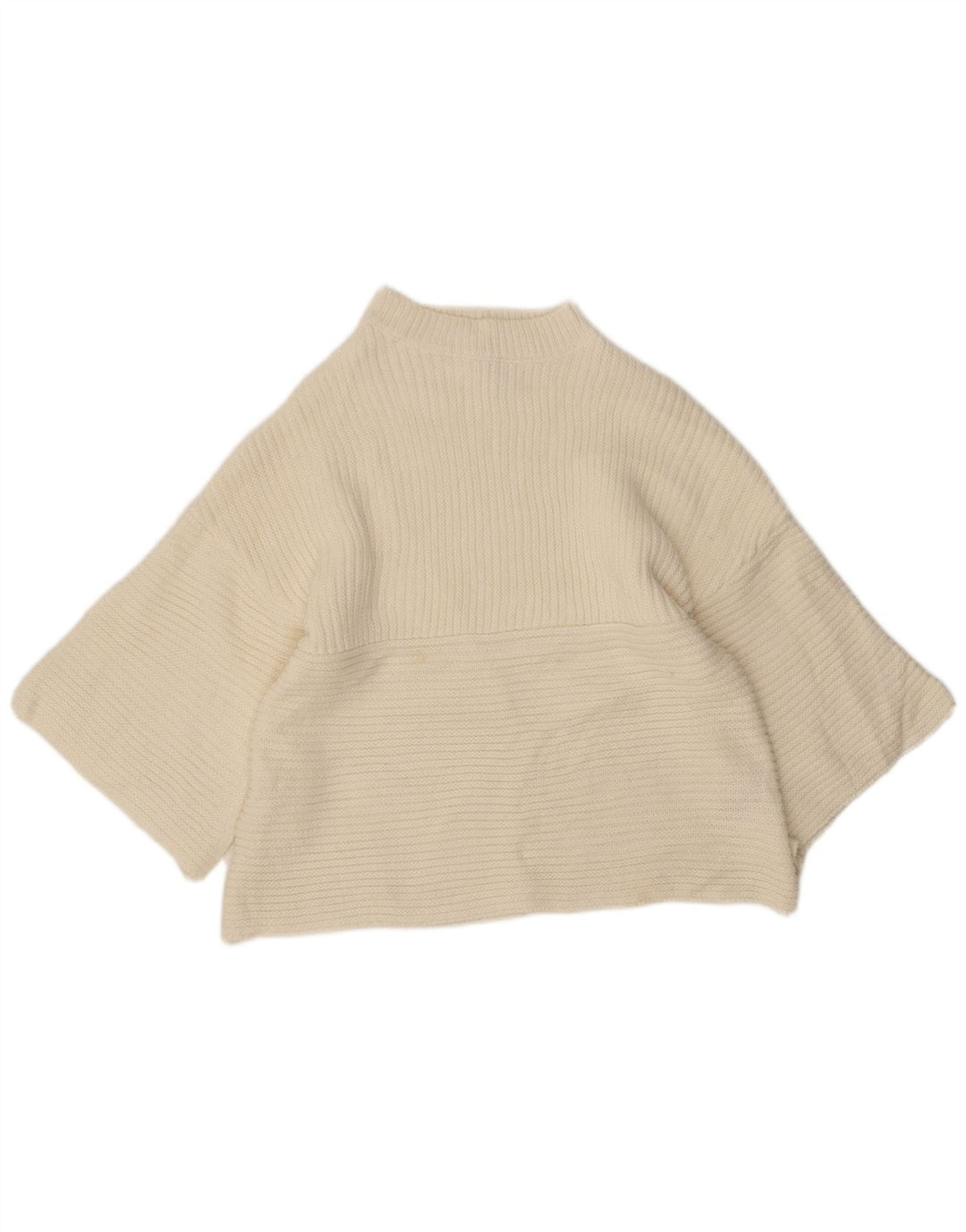 Cooper Damen Rollkragenpullover mit 3/4-Ärmeln, Größe S, Weiß