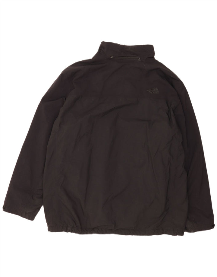 The North Face Herren-Windbreaker-Jacke, UK 44, 2XL, schwarzes Nylon