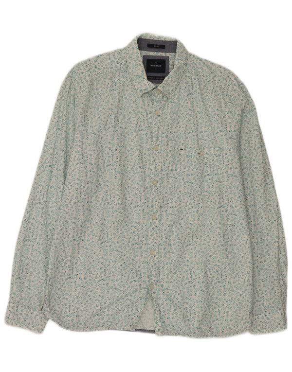 White Stuff Herren-Slim-Fit-Hemd XL aus Baumwolle mit Blumenmuster