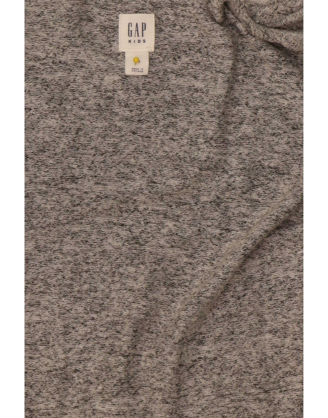 Offener Strickjackenpullover für Mädchen von Gap, 8–9 Jahre, mittelgrauer Rayon