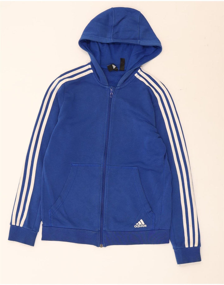 Adidas Jungen Zip Hoodie Pullover 13-14 Jahre Blau