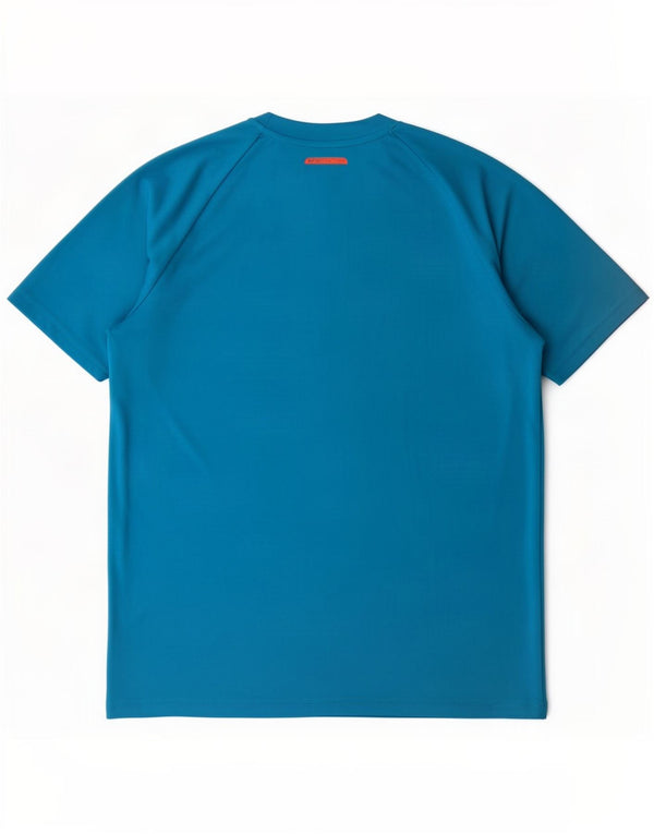 Adidas T-Shirt mit Grafik für Jungen, 15–16 Jahre, blaues Colourblock-Polyester