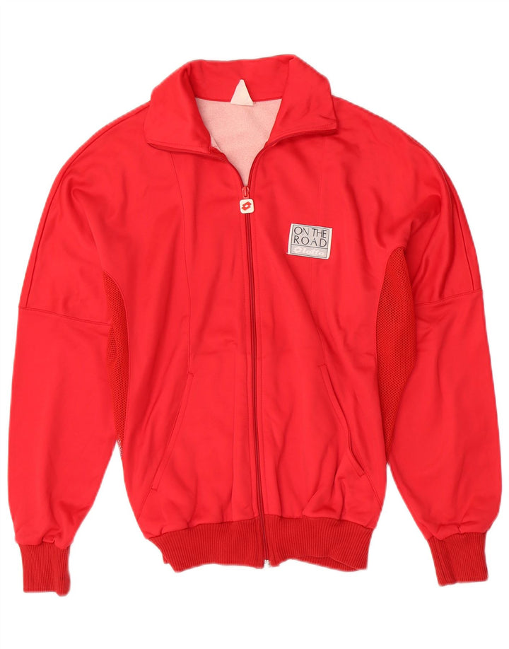 Lotto Damen-Trainingsanzug-Oberteil, Jacke, UK 10, Größe S, Rot, Polyamid