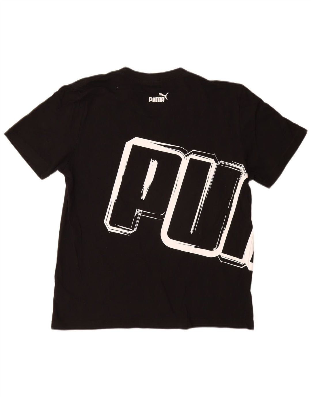 Puma Herren T-Shirt mit Grafik, groß, aus schwarzer Baumwolle