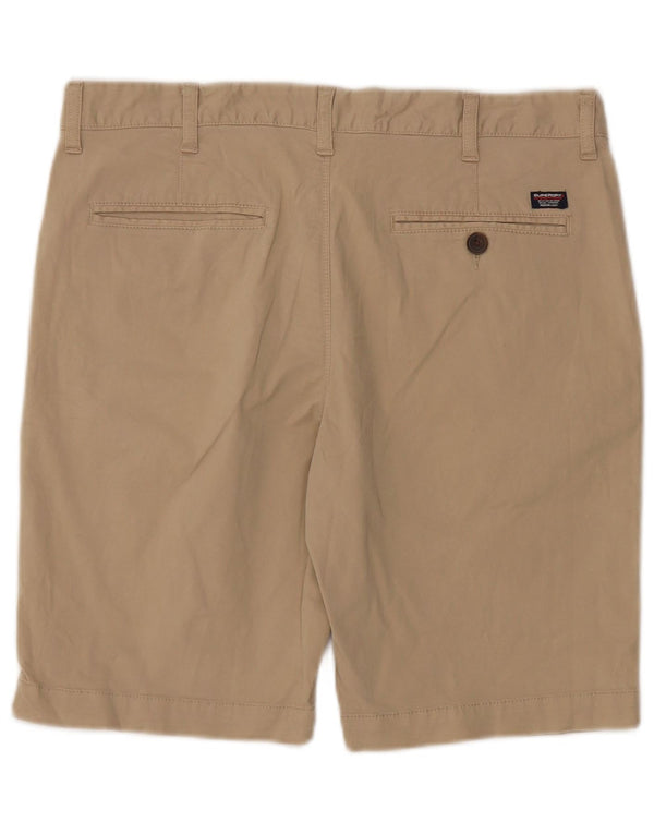 Superdry Herren Chinoshorts W34 Large Beige Baumwolle