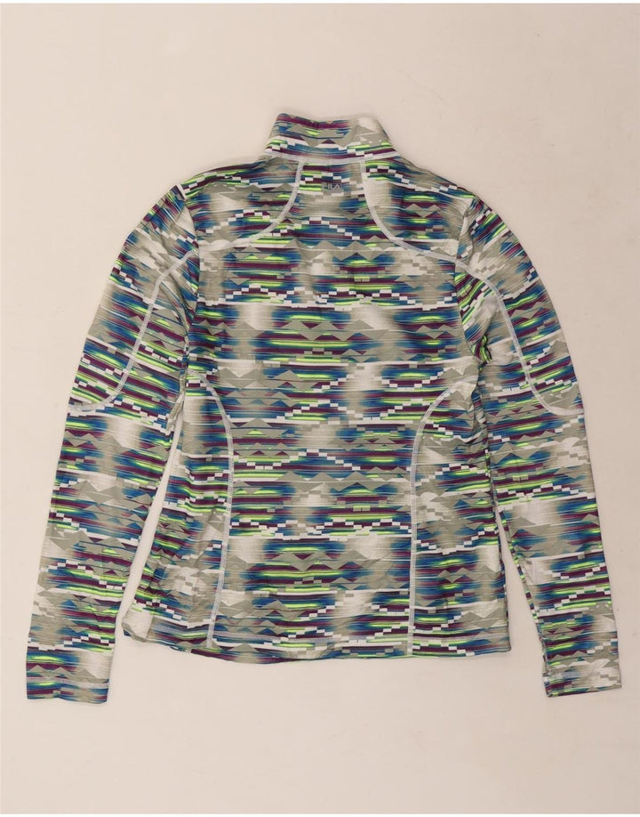 FILA Damen-Pullover-Trainingsanzugoberteil, Größe M, mehrfarbig, geometrisch