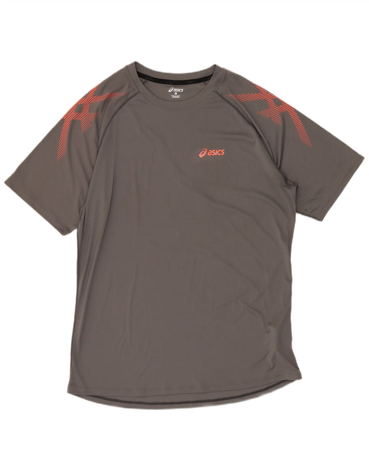 Asics Herren Grafik T-Shirt Top XL Grau Polyester Sport