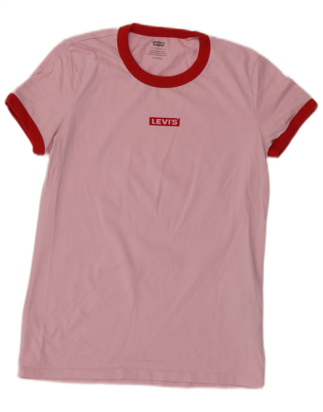 LEVI'S Damen-T-Shirt in Übergröße mit Grafik, UK 6, XS, Rosa, Baumwolle
