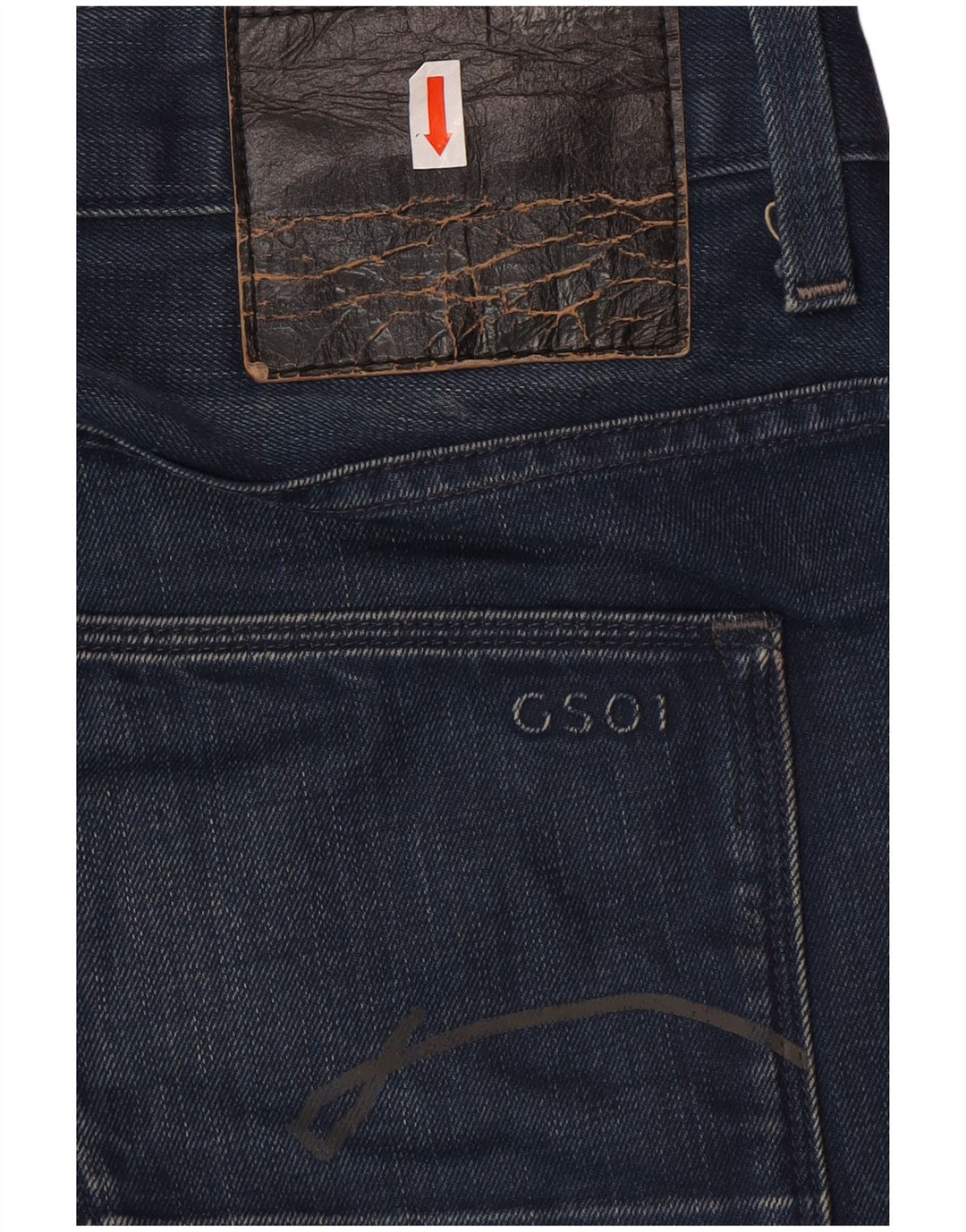 G-STAR Herren Straight Jeans W33 L34 Blaue Baumwolle