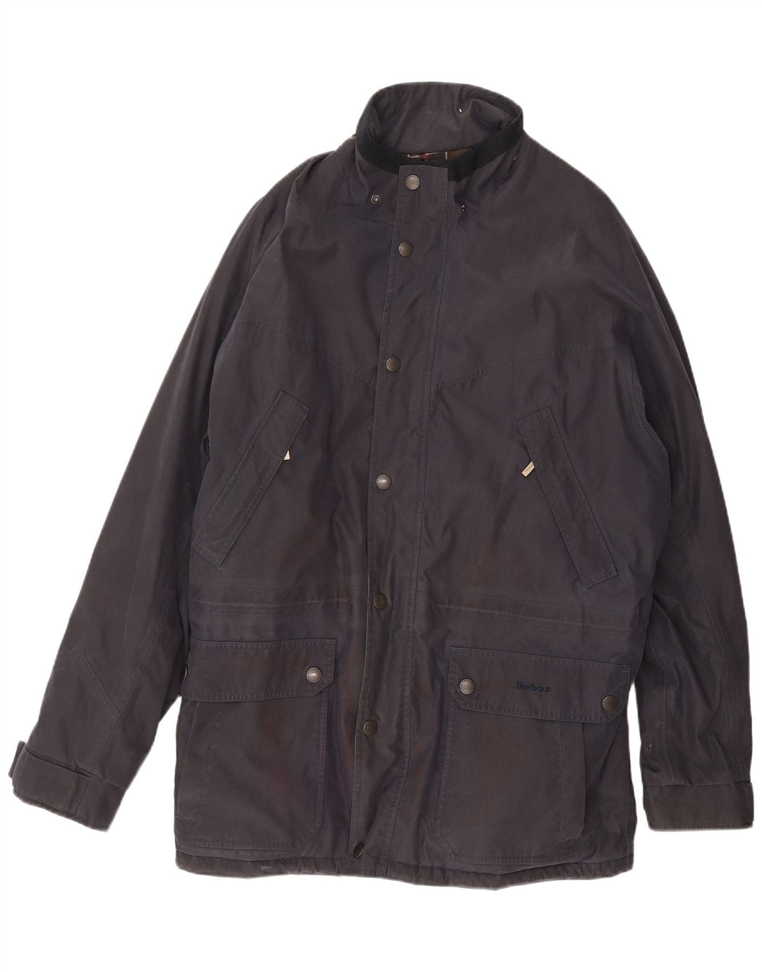 Barbour Herrenjacke aus gewachster Baumwolle, UK 42 XL, Marineblau