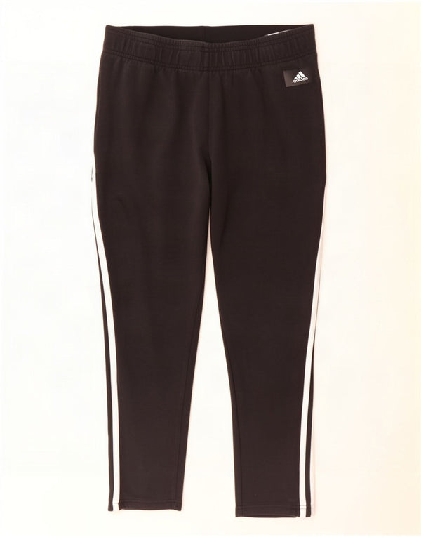 Adidas Damen Trainingshose UK 16/18 Große schwarze Baumwolle