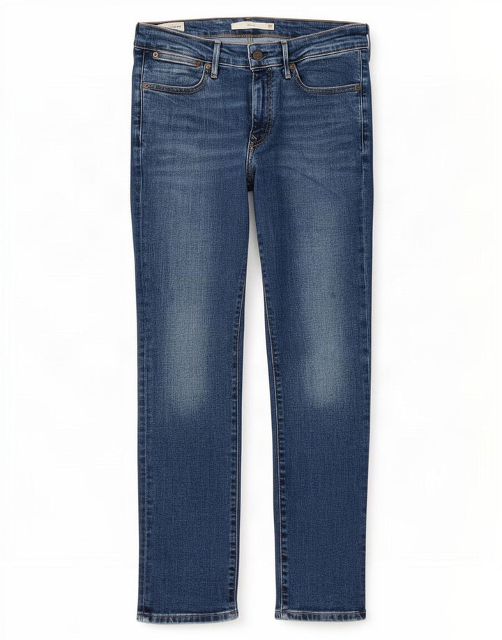 Levi's Damen 712 Slim Jeans W28 L28 Blaue Baumwolle