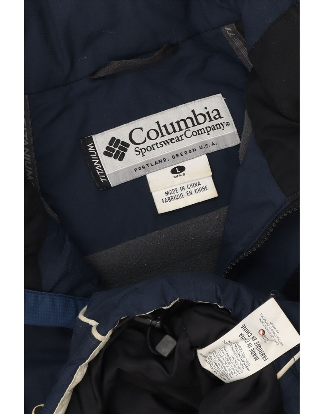 Columbia Herren Titanium Windjacke UK 40 Large Marineblau Farbblock