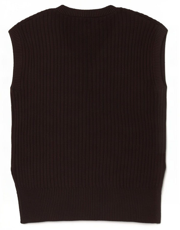 Marks & Spencer Damen Weste Tank Top UK 10 Small Schwarz Baumwolle