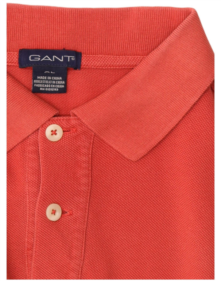 GANT Herren Poloshirt XL, rote Baumwolle