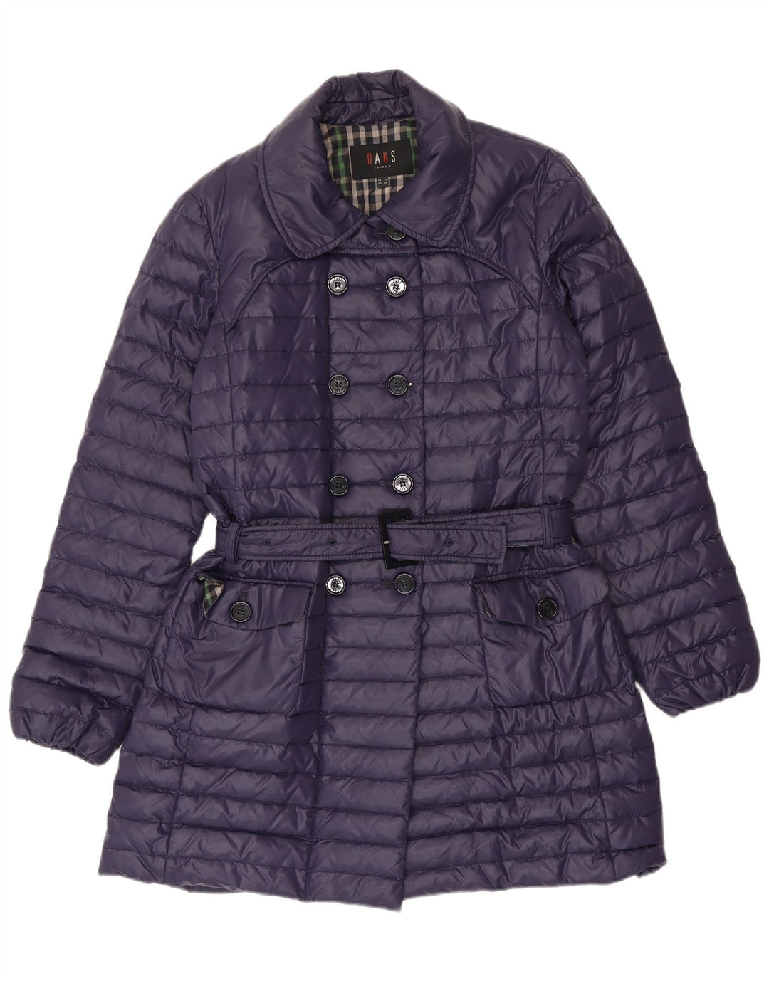 DAKS Wattierter Damenmantel UK 12 Mittelviolett Polyester