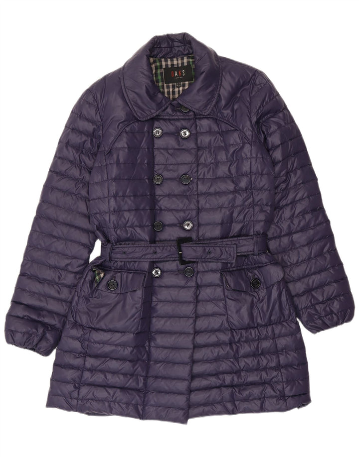 DAKS Wattierter Damenmantel UK 12 Mittelviolett Polyester