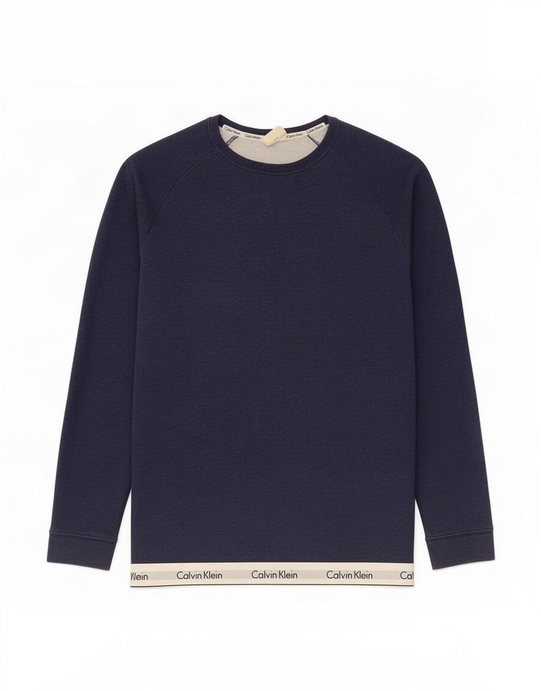 Calvin Klein Herren-Sweatshirt mit Grafik, mittelgroß, Marineblau, Farbblock