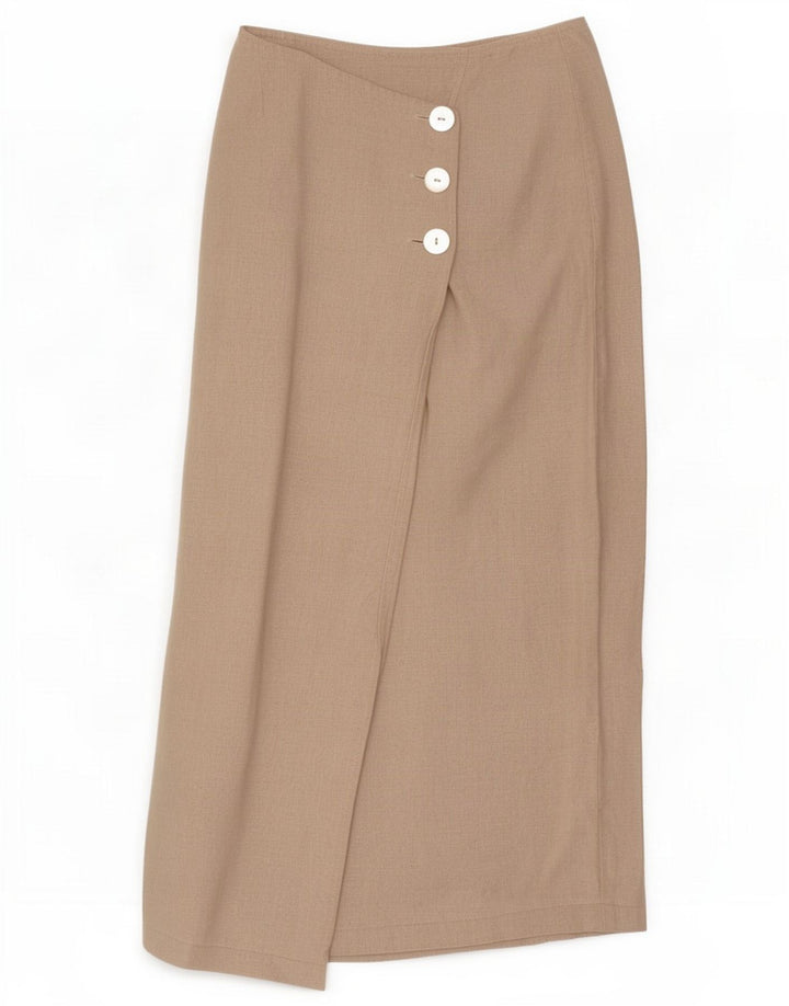Vintage Damen Wickelrock Small W28 Beige