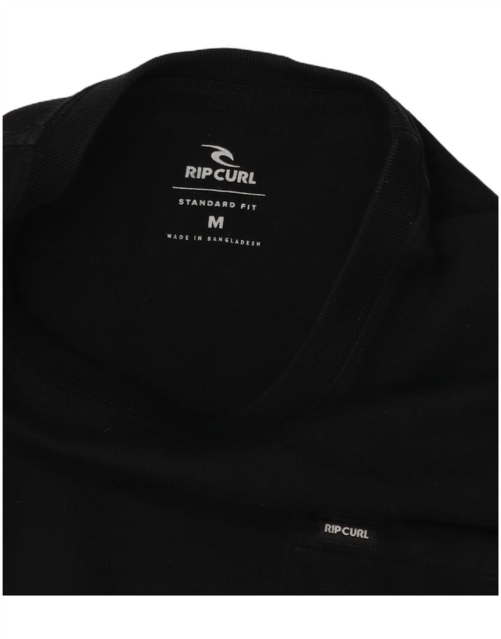 Rip Curl Herren Standard Fit T-Shirt Top Medium Schwarz