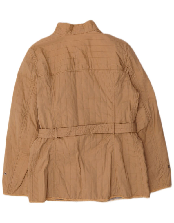 Fay Damen Steppjacke UK 18 XL Beige Baumwolle
