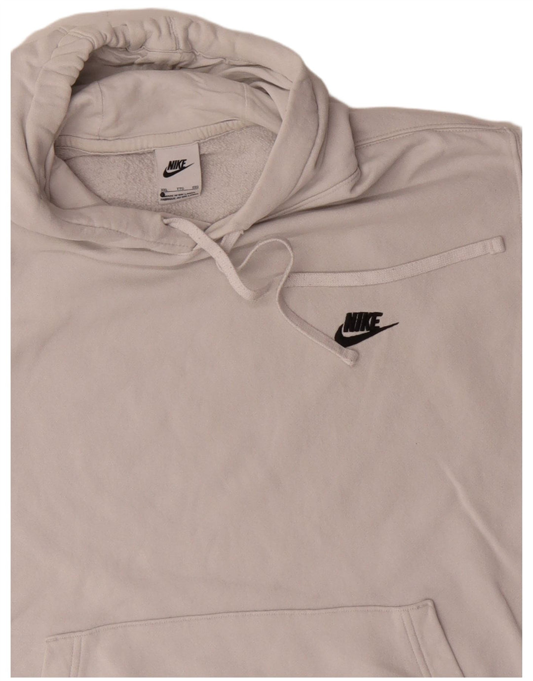Nike Herren Hoodie Pullover 2XL Weiße Baumwolle