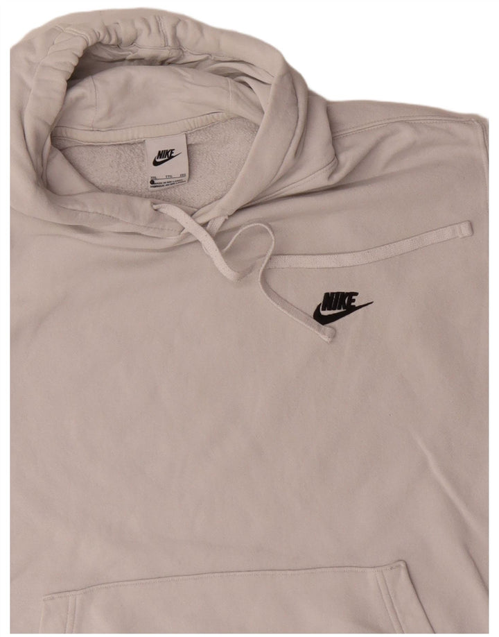 Nike Herren Hoodie Pullover 2XL Weiße Baumwolle