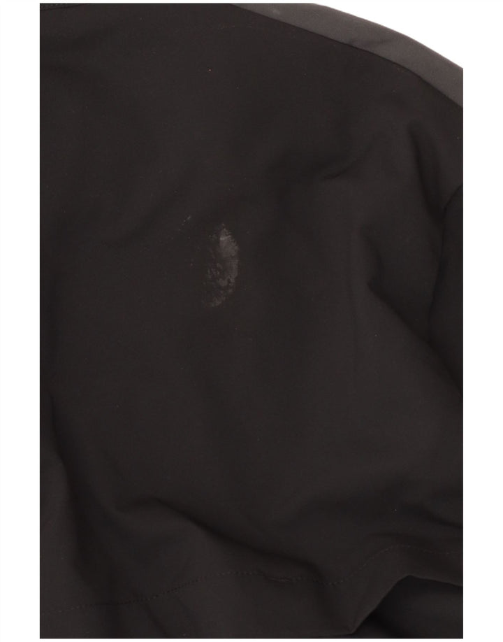 Nike Herren-Dri-Fit-Trainingsanzug-Top-Jacke, mittelschwarzes Farbblock-Polyester