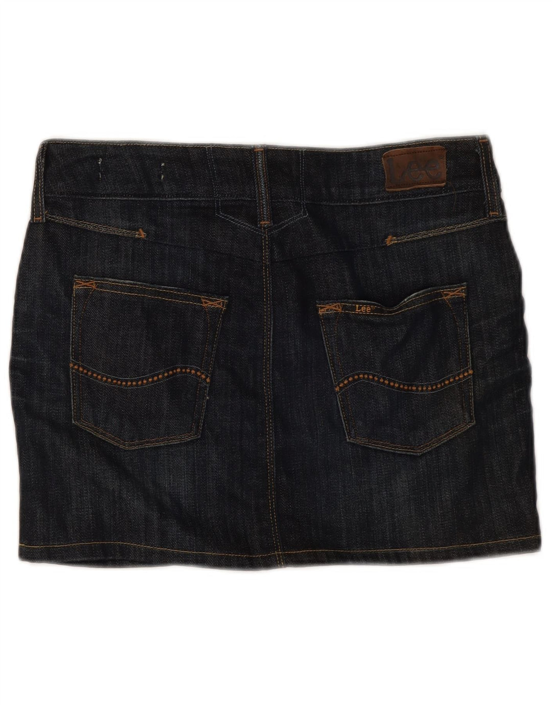 Lee Damen Mini-Jeansrock, Größe S, Größe 30, Marineblau, Baumwolle