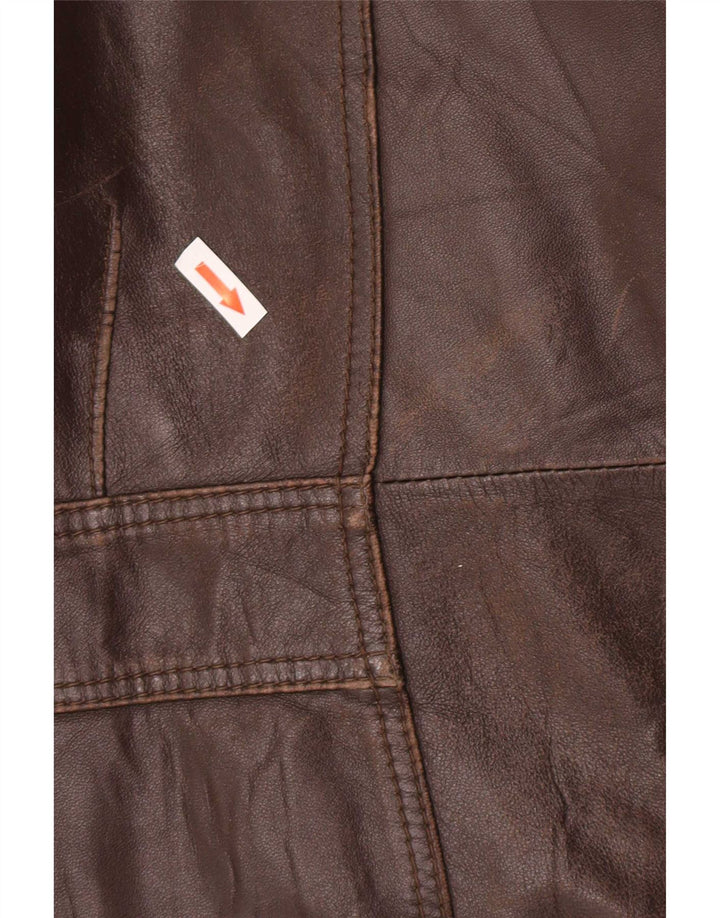 In Extenso Herren Lederjacke UK 40 Large Braun