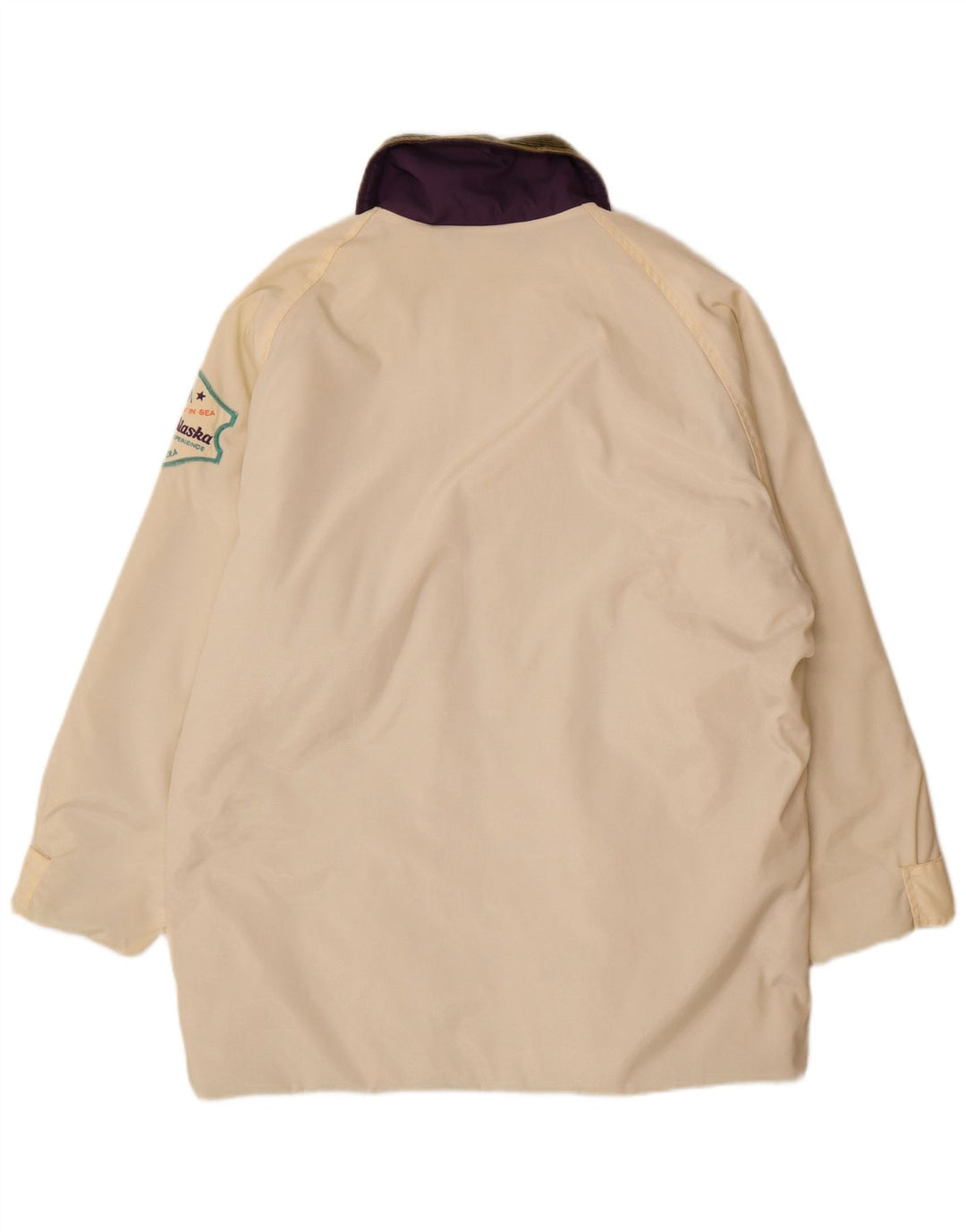 Carrera Herren-Windbreaker-Jacke mit grafischer Grafik, UK 38, Mittel, gebrochenes Weiß, Farbblock