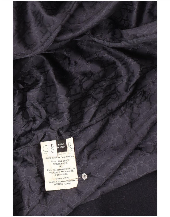 Iceberg Damenmantel UK 10 Small Marineblaue Wolle