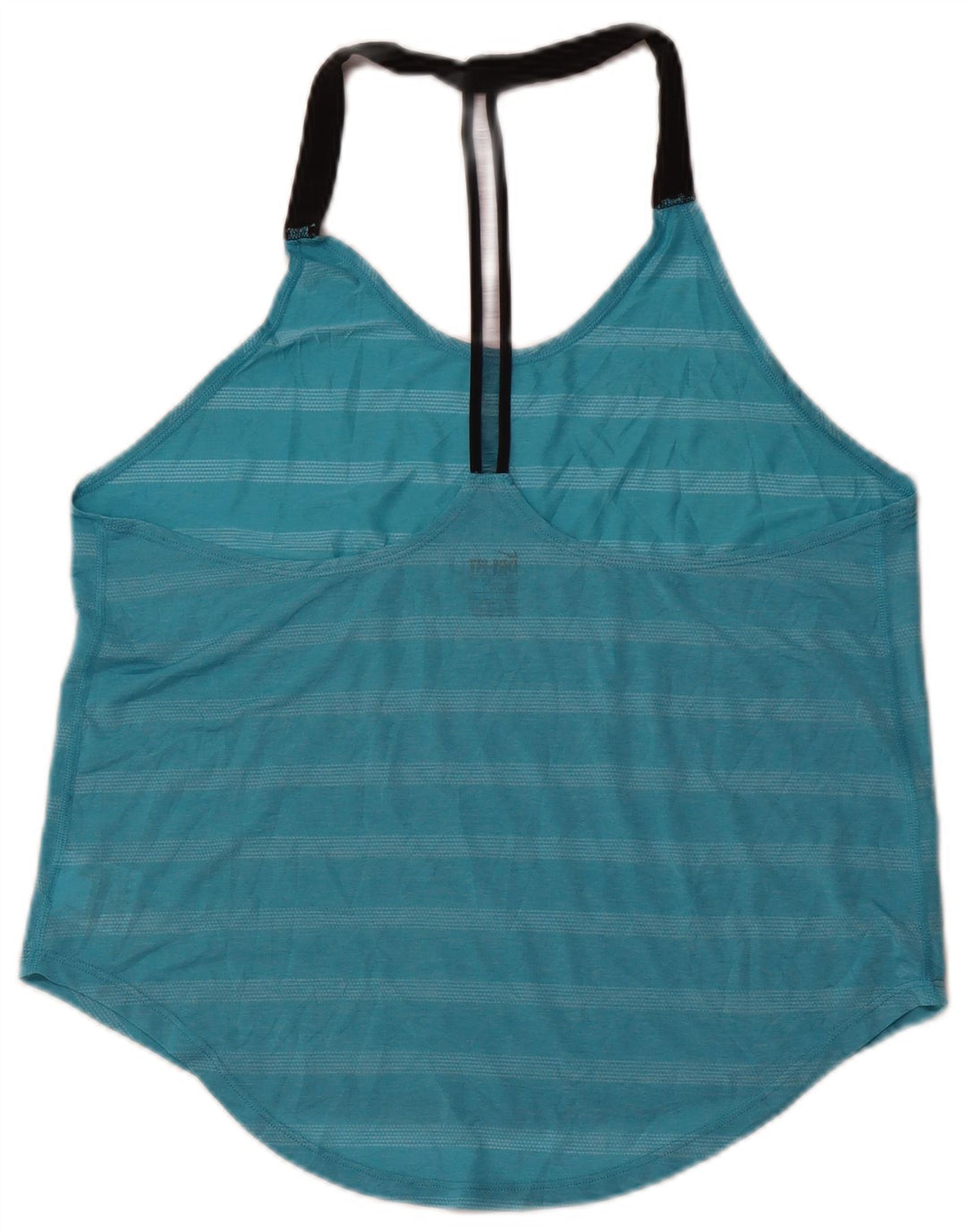 NIKE Damen-Trägershirt, UK-Gr. 16, groß, blau gestreift, Polyester, Sport