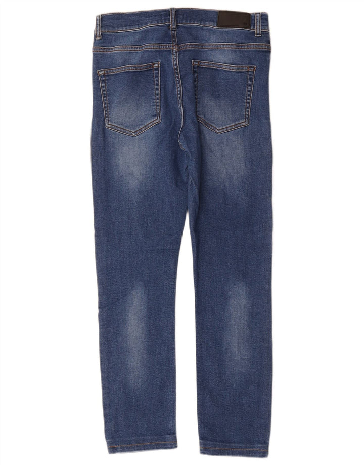 Whistles Damen-Cropped-Jeans W28 L24 Blaue Baumwolle