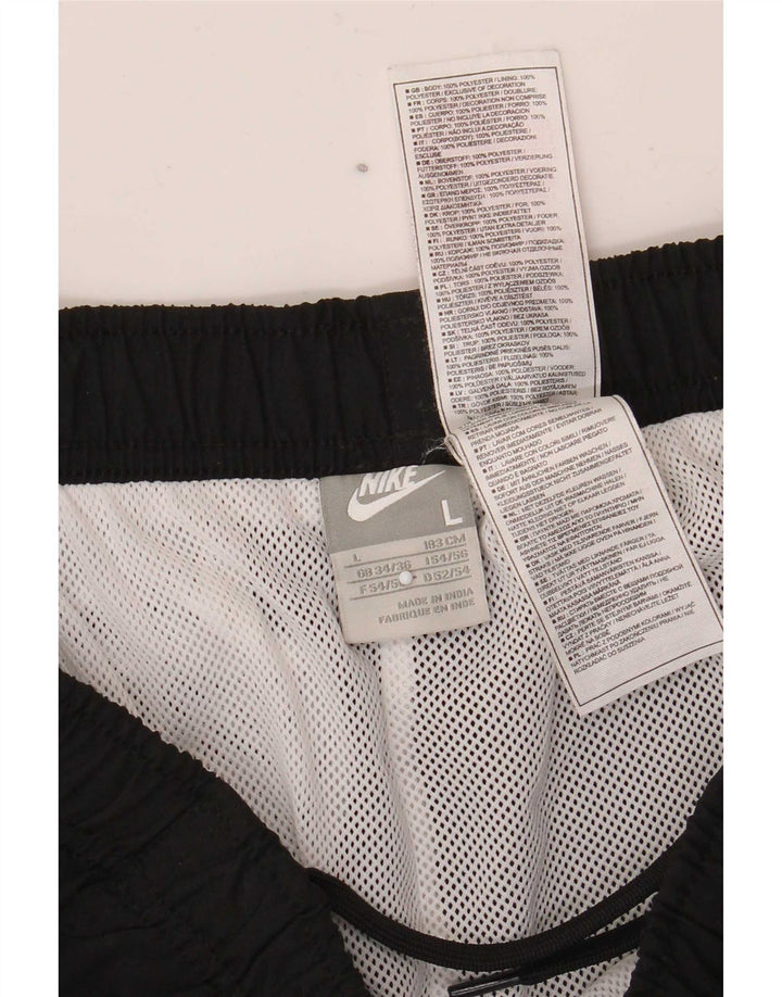Nike Herren-Trainingshose, Jogginghose, Größe L, Schwarz, Polyester