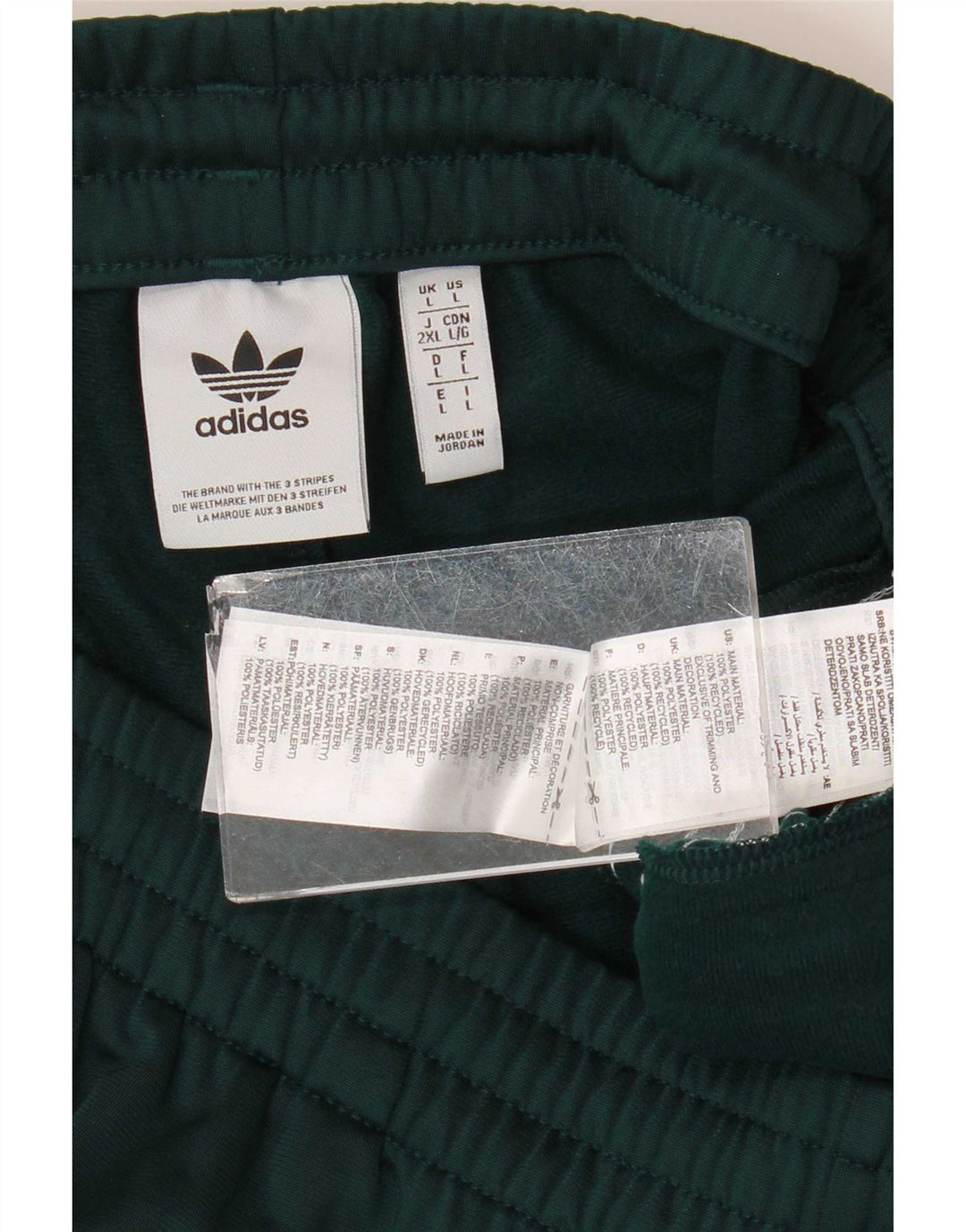 Adidas Herren-Trainingshose, groß, grün, Polyester