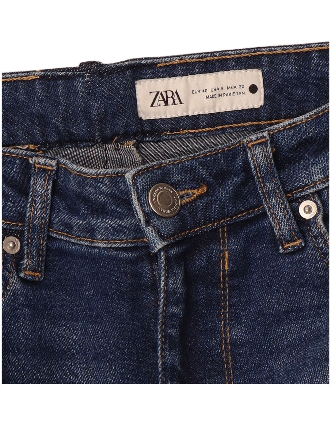 Zara Damen Skinny Jeans EU 40 Medium W30 L28 Blau