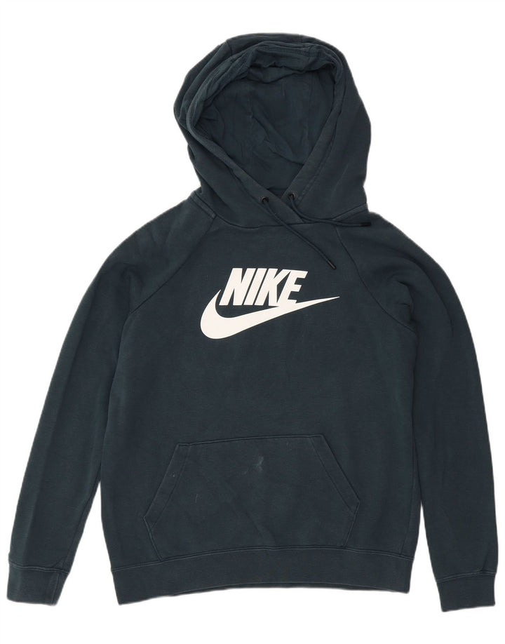 Nike Herren-Kapuzenpullover mit Grafik, Größe S, blau, Baumwolle