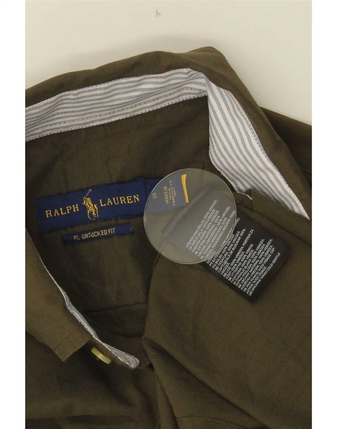 Ralph Lauren Herrenhemd Small Khaki