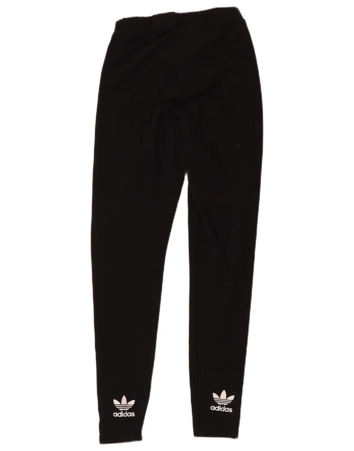 Adidas Mädchen-Leggings, 13–14 Jahre, schwarzes Polyester