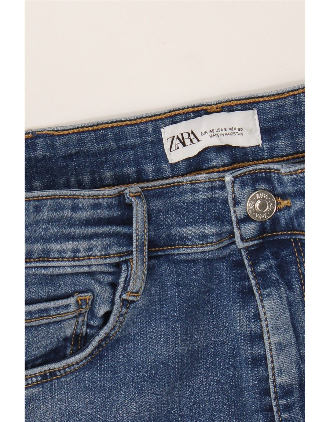 Zara Damen Skinny Jeans EU 40 Medium W30 L27 Blau