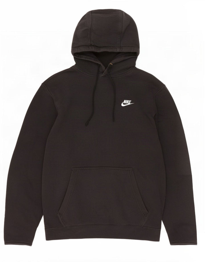 Nike Herren-Hoodie-Pullover aus mittelschwarzer Baumwolle
