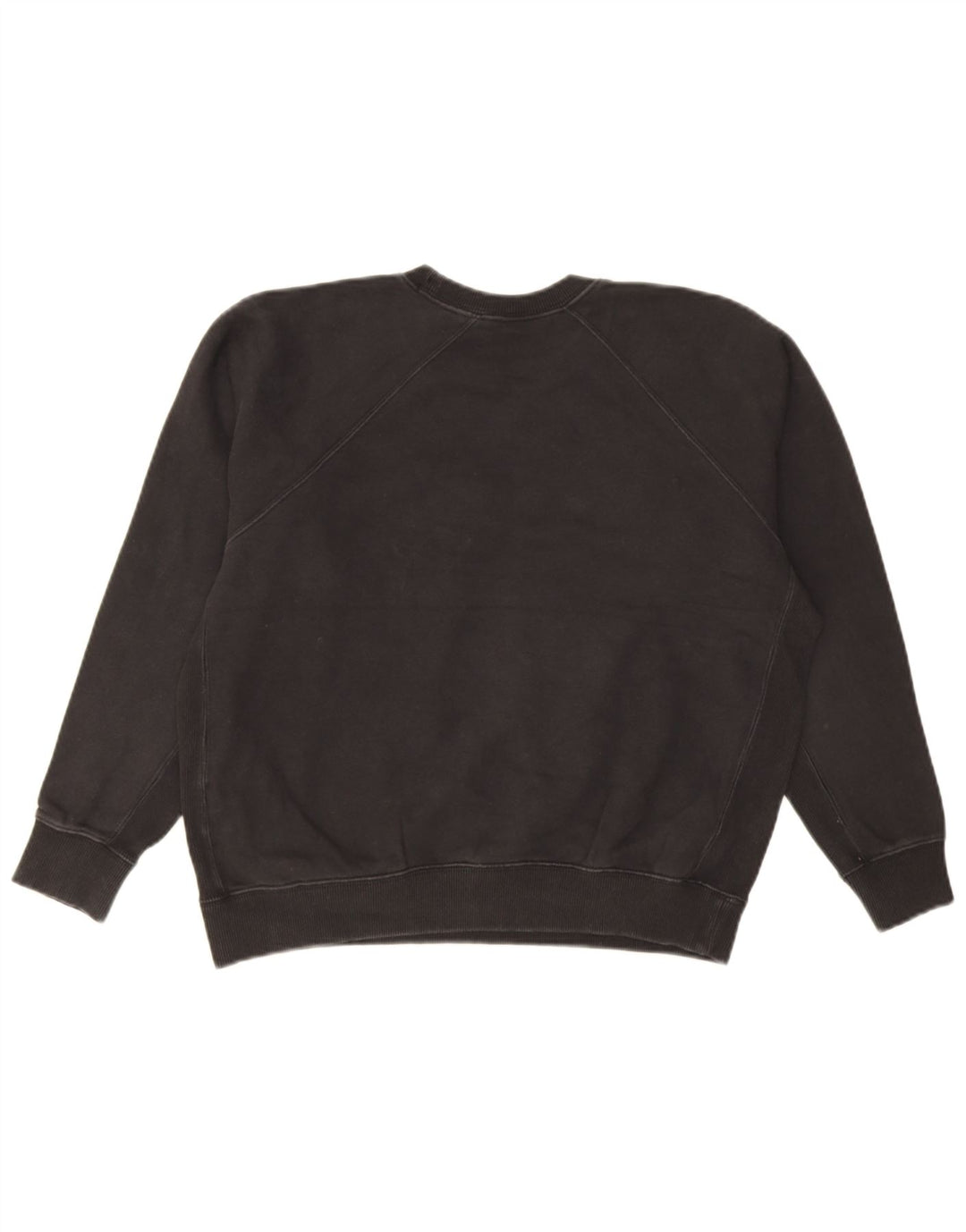 Champion Womens Graphic Oversized Sweatshirt Pullover UK 14 Medium Schwarz