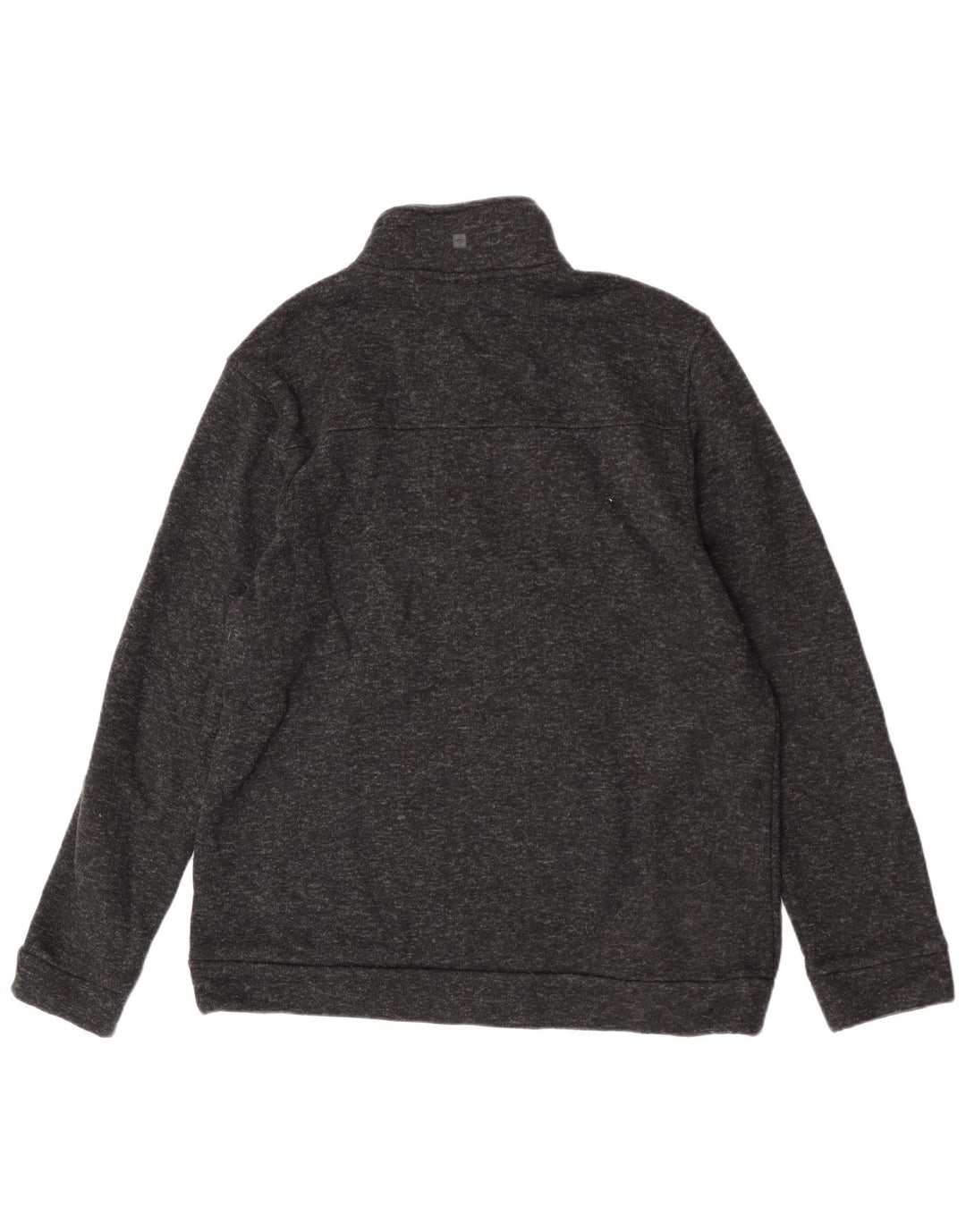Mountain Warehouse Herren-Sweatshirt mit Reißverschluss am Hals, XL, Schwarz gefleckt