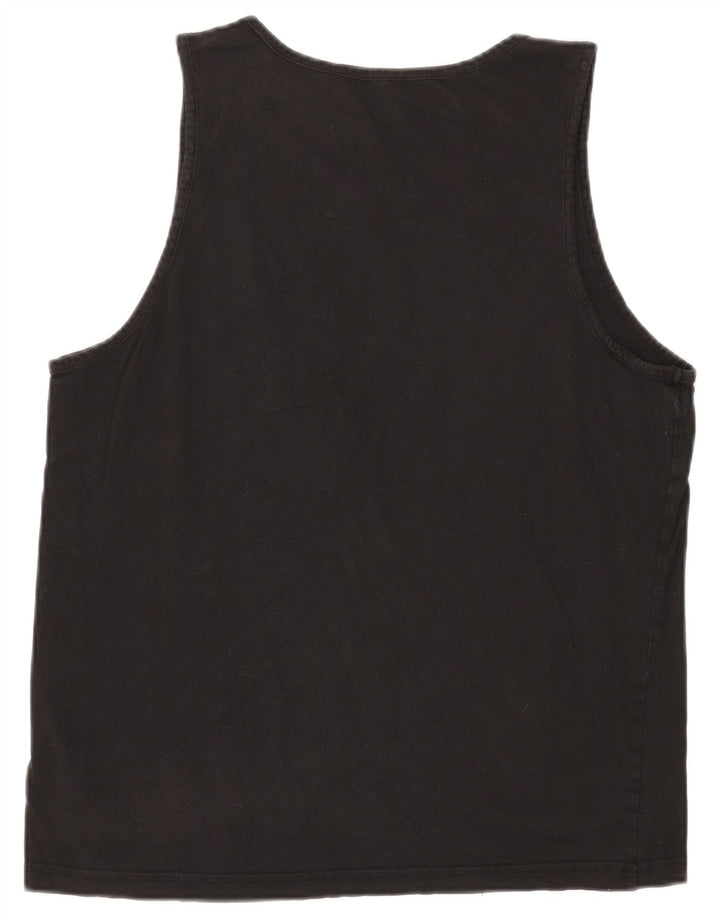 Puma Herren Graphic Vest Top Large Schwarz Baumwolle