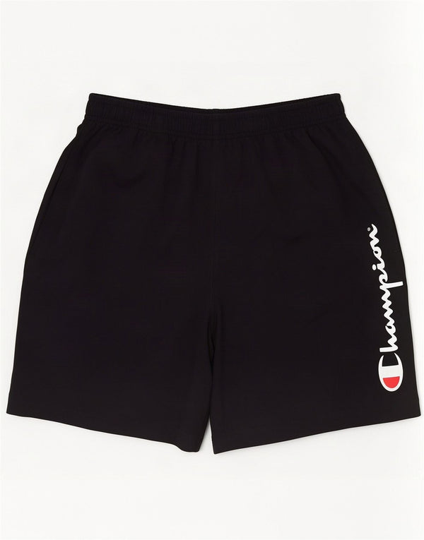 Champion Herren-Sportshorts mit Grafik, Größe S, schwarze Baumwolle