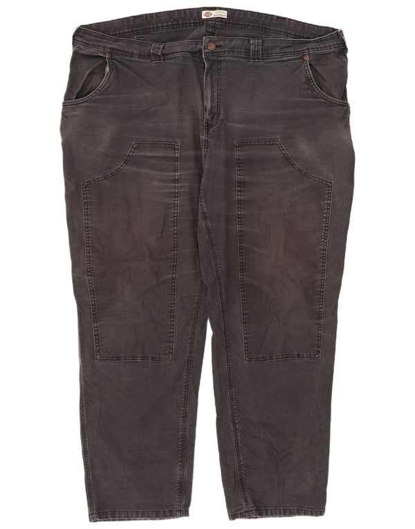 Dickies Damen gerade Cargohose US 22 3XL W44 L28 Graue Baumwolle