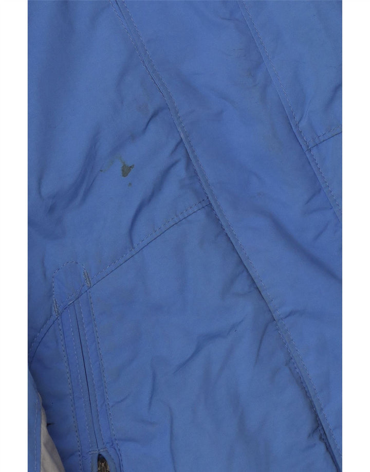 Belfe Herren-Windjacke mit Kapuze, UK 38, mittelblau, Farbblock