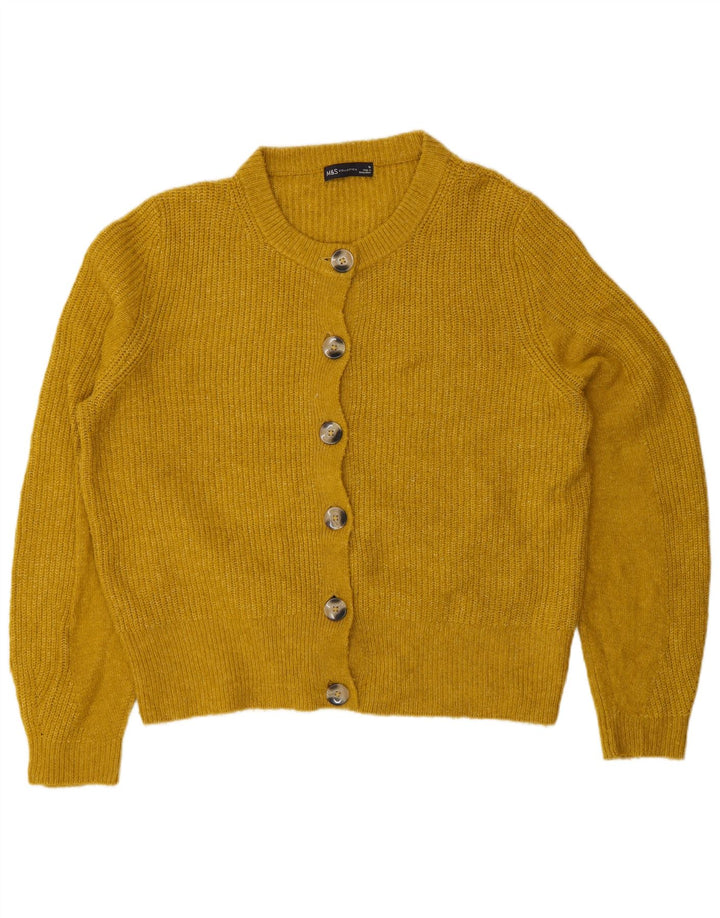 Marks & Spencer Damen-Cardigan-Pullover UK 16 Large Gelb Acryl