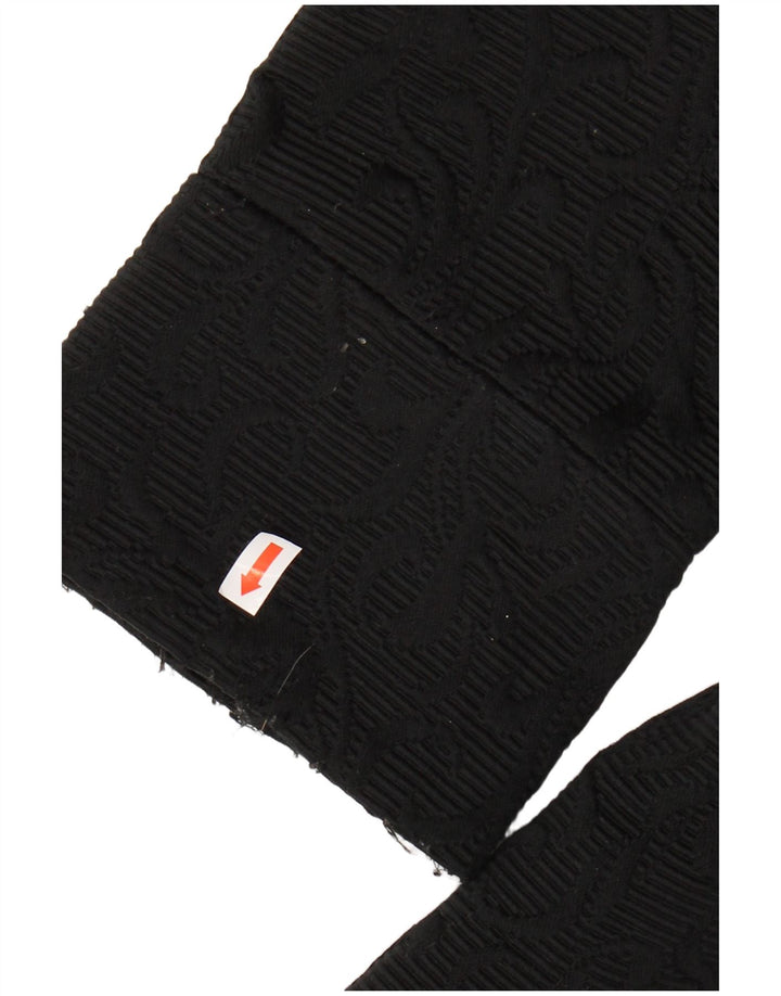 DESIGUAL Damen-Mantel mit abstraktem Muster, EU 40, mittelschwarze Baumwolle